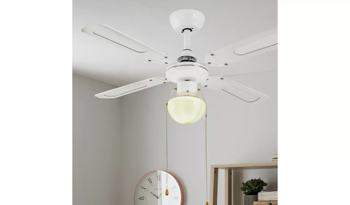 Ceiling fan with - fan, light
