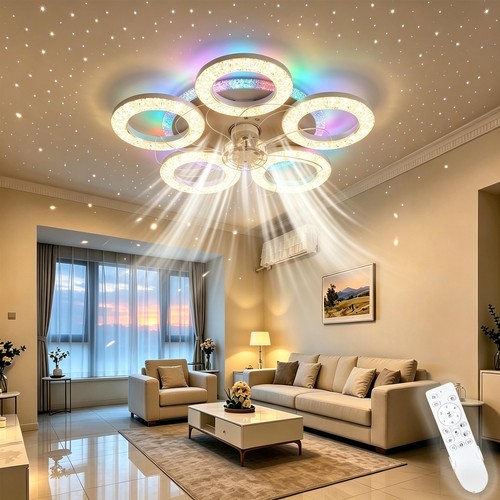 Silent ceiling fans with lamp - silent,