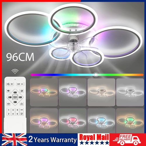 Rgb led ceiling fan - led, light
