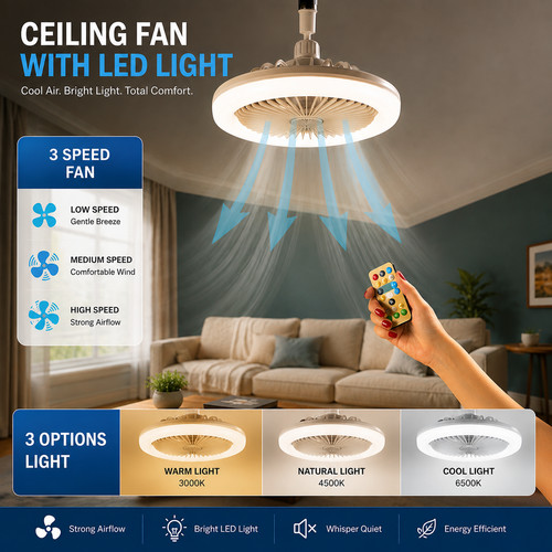 Ceiling fan with - fan,
