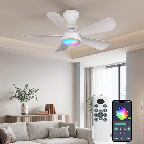 Inch smart rgb ceiling - rgb, fan