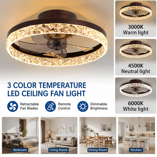 50cm ceiling fan - fan, light