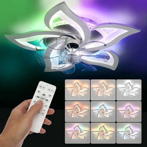 Led ceiling fan with - ceiling, light