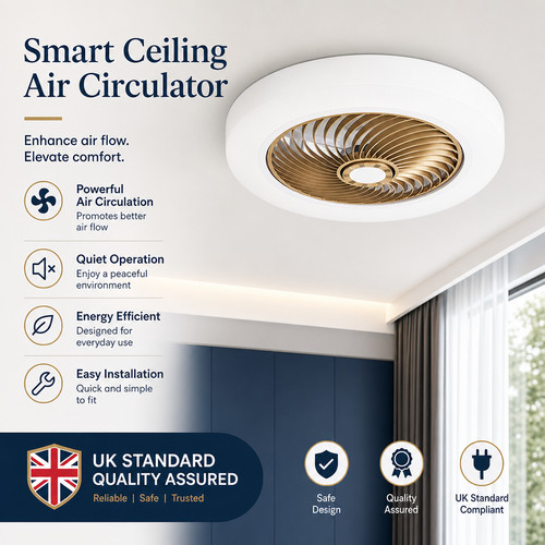 Large ceiling fan with led - ceiling,