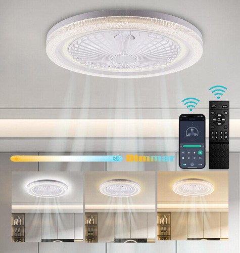 Led ceiling fan light - fan, dimmable