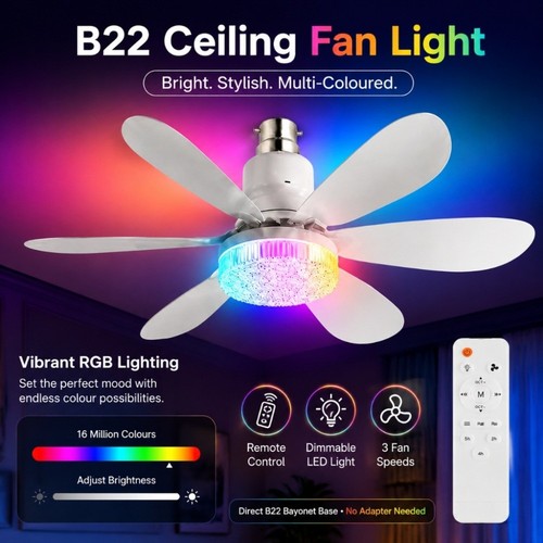 40w modern rgb led ceiling - 40w, fan