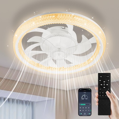 Led ceiling fan - with, lighting