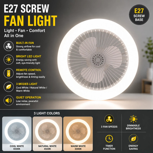 Led ceiling fan light - led,