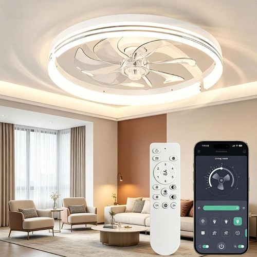 Large led ceiling - fan, with