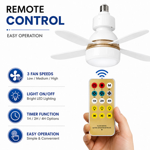 40w led ceiling - fan, with