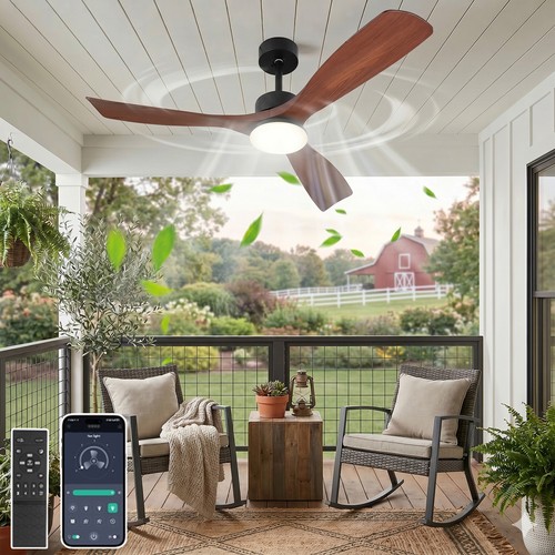 Smart ceiling fan - 52", with