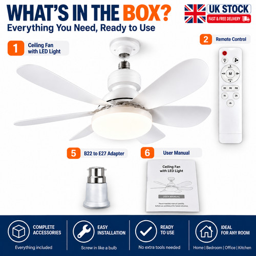 40w led ceiling fan with - 40w, light