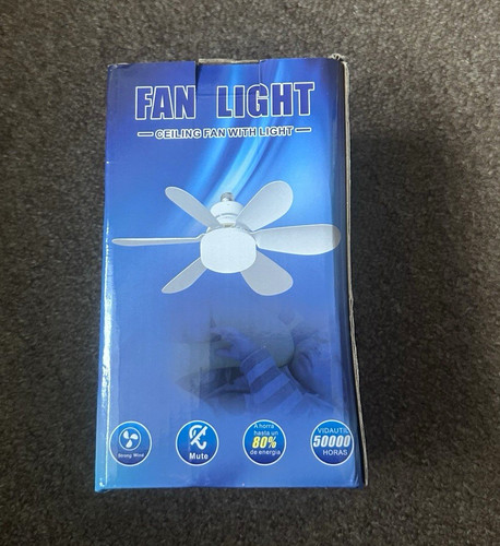 White blade ceiling fan - 6-blade, with