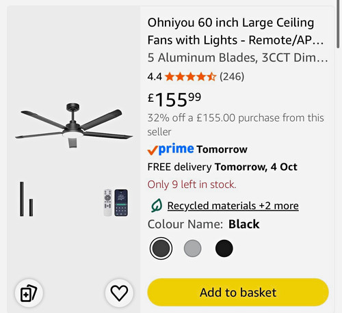Ohniyou 60in ceiling - 60in,