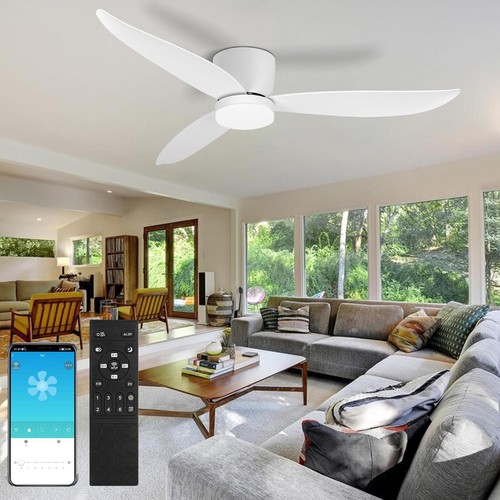 Large led ceiling fan with - ceiling,