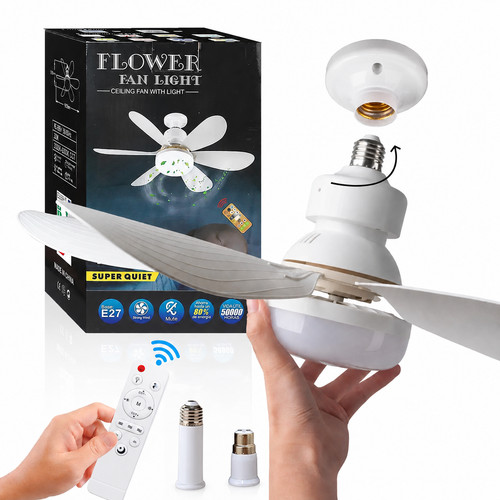 Led ceiling fan with lights - with,