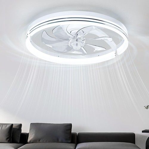 Large led ceiling fan with - ceiling,