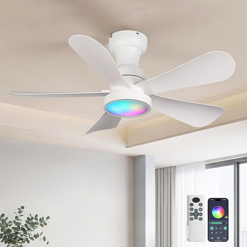 Smart rgb ceiling fan - 36",