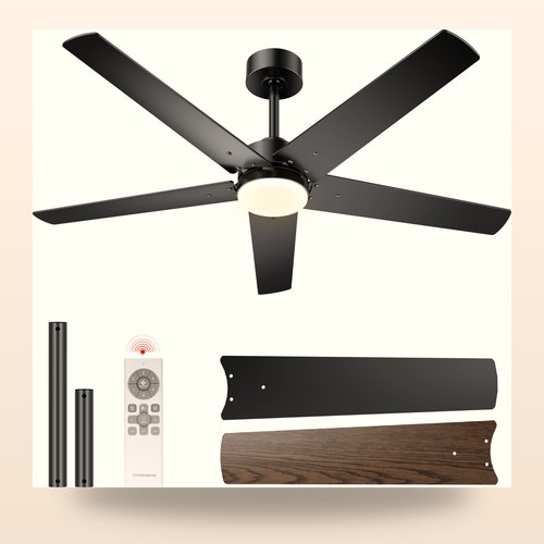Vivohome ceiling fan - 52",