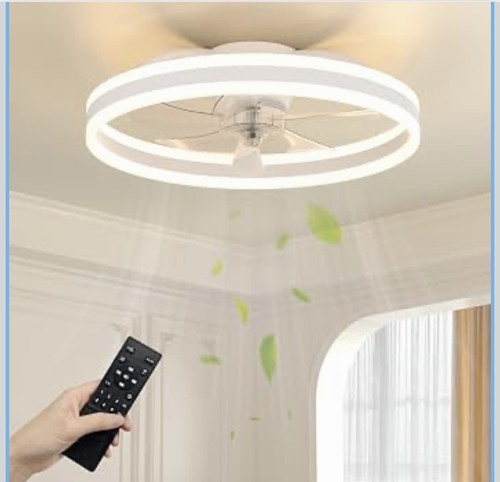 Niorsun 50cm white - ceiling, fan