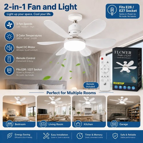 40w modern led - modern, fan