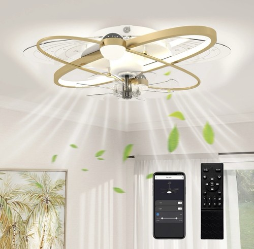 Led flush mount ceiling fan - mount,