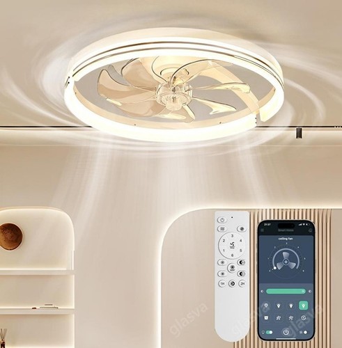Led ceiling fan with lighting - led,