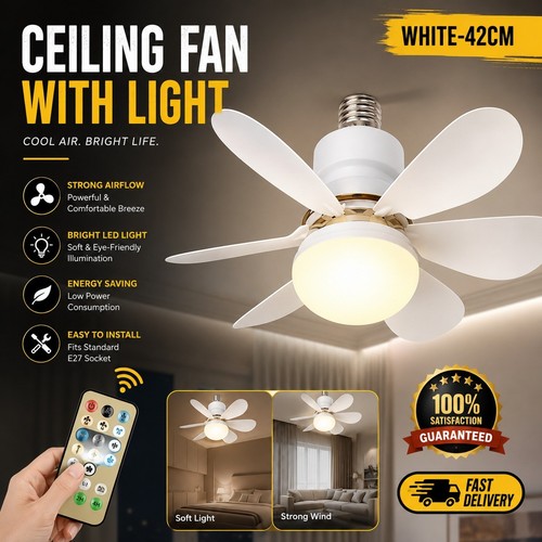 New led ceiling - new, fan