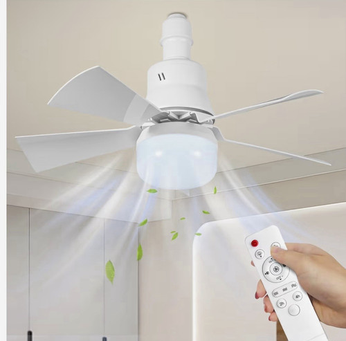 E27 socket ceiling fan with - socket,