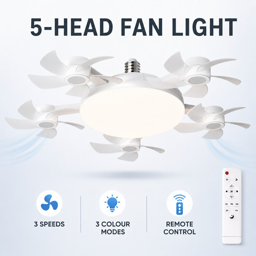 E27 retractable ceiling - ceiling, fan
