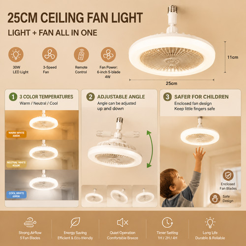 Modern led ceiling fan - modern,