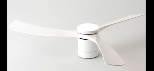 White blade ceiling fan - ceiling, with