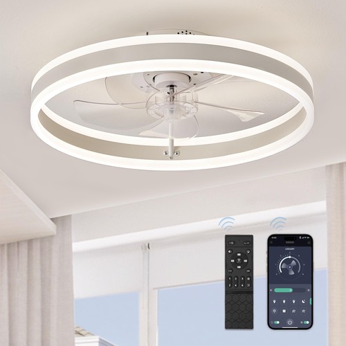 Large led ceiling fan with - ceiling,